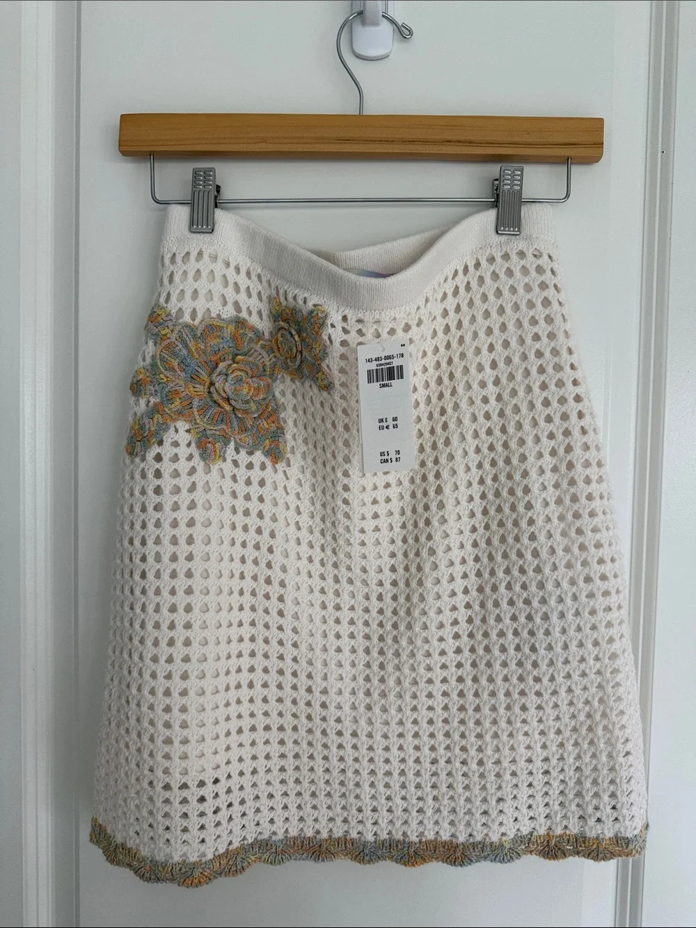 Abercrombie & Fitch Crochet Two-Piece Crop Top and Skirt Set size SM - Picture 5 of 8